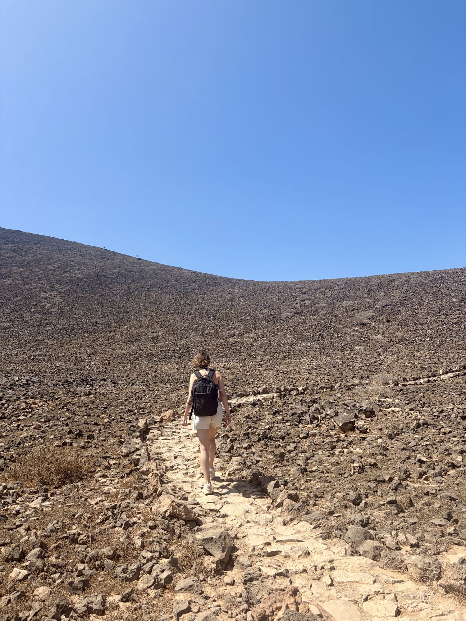 The path up to La Caldera on Lobos