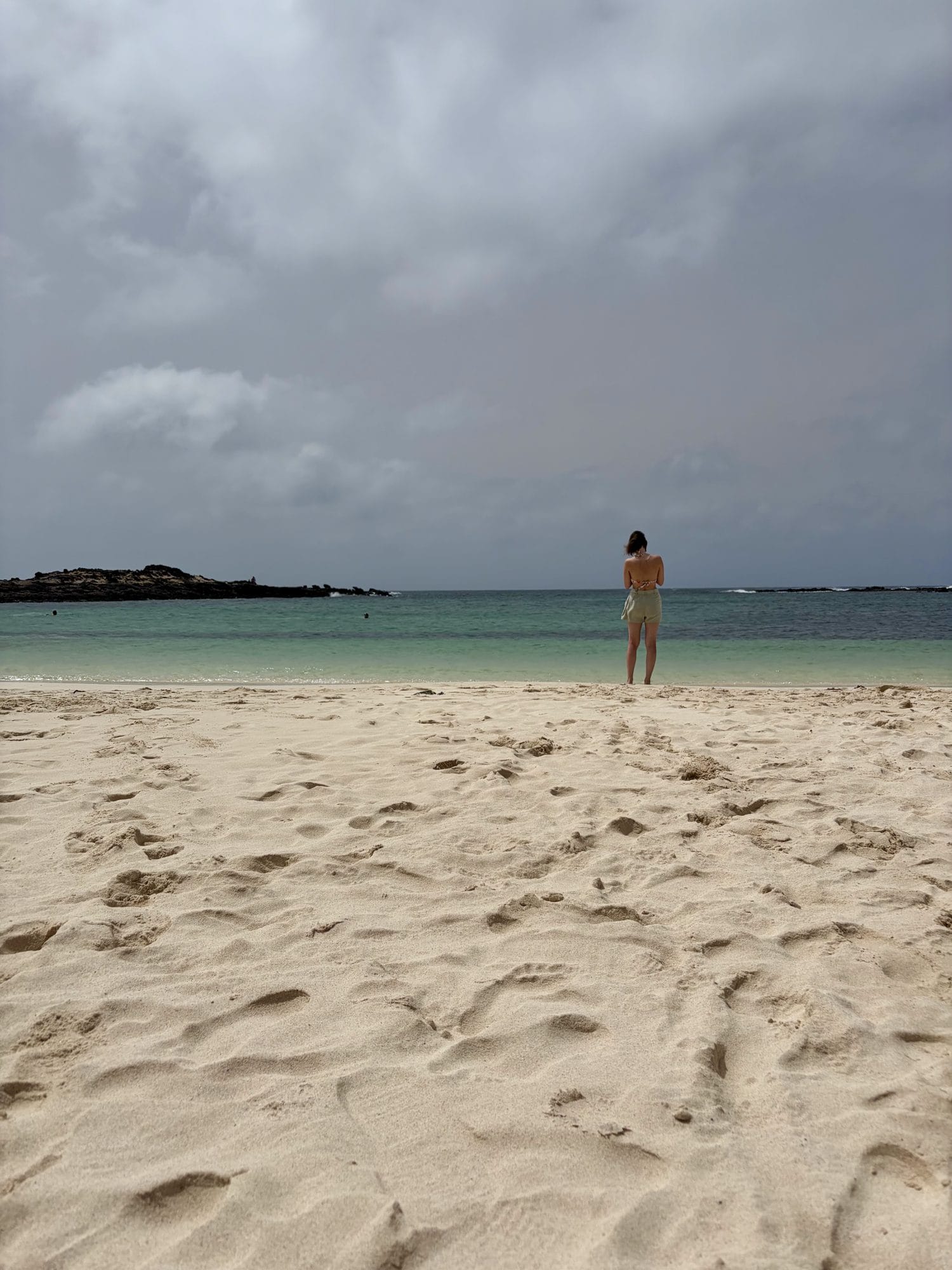 An almost empty beach in the north